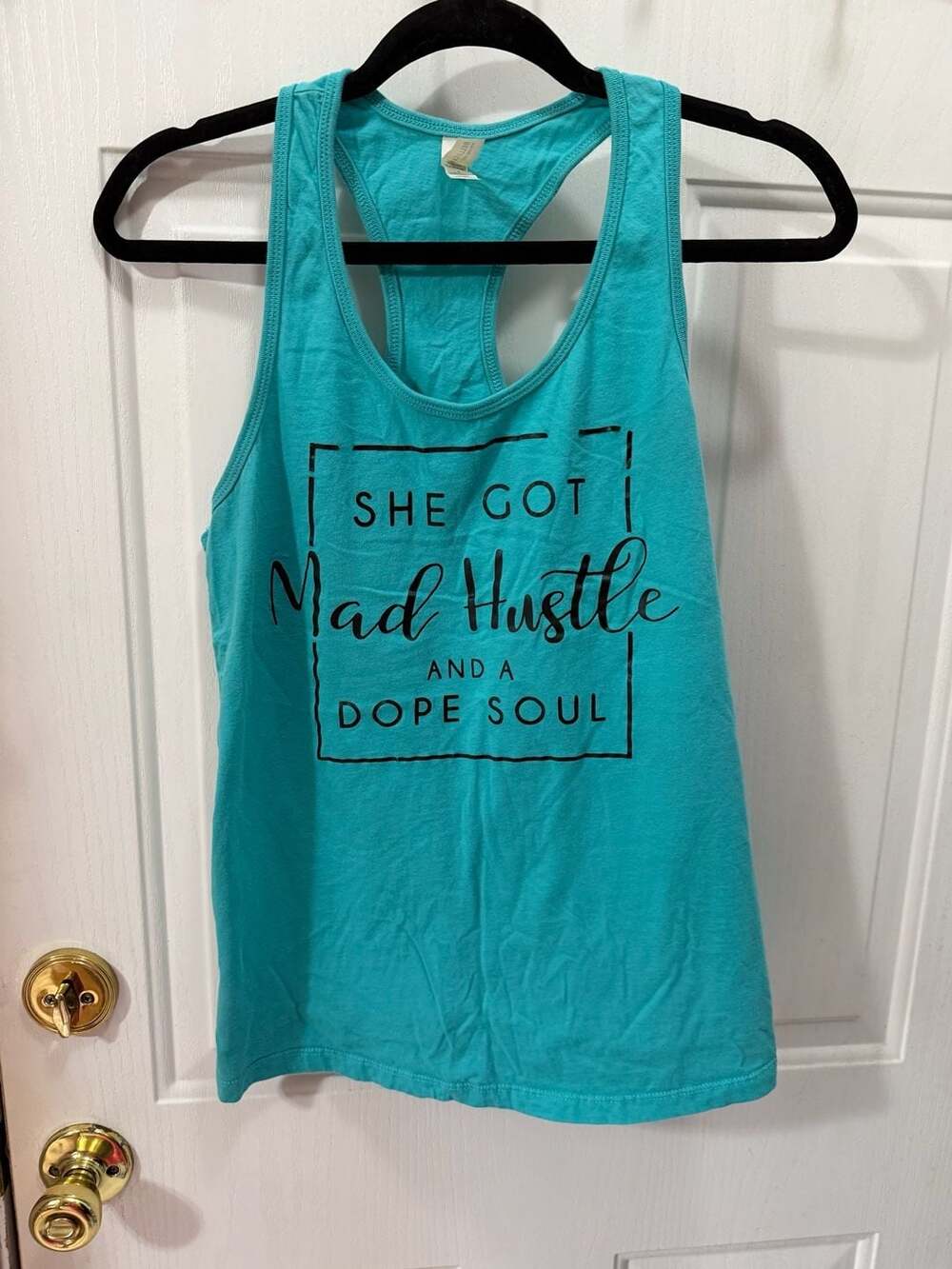 BELLA + CANVAS She Got Mad Hustle and a Dope Soul Racerback Tank Top